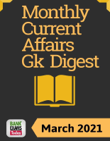 Monthly Current Affairs GK Digest March 2021 Pdf Dirzon